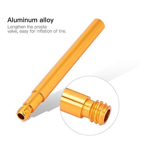 Image of Alomejor 60mm Tyre Valve Extender Bike Presta Valve Extender Inner Tyre Valves Accessory 2 Packs