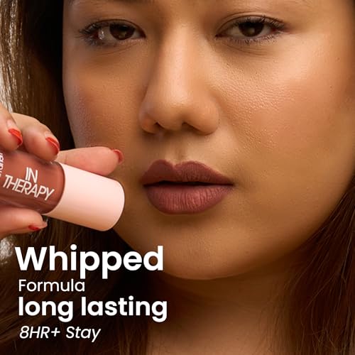 Image of Flossy Cosmetics Dusty Nude Pink Liquid Lipstick - Brainwash | Creamy, Lightweight, Non-Drying | Enriched with Hyaluronic Acid, & Jojoba Oil | Bold, Long-Lasting | Non-Sticky Formula | Smudge & Transfer-Proof | (4ml)