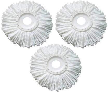 MorningVale Mop Refill 3 Pack Spin Mop Replacement Head, Round Shape Standard Size Microfiber Mop Head Refills for Hurricane Mopnado (Refill-3pcs) (B08FHCDHTZ) Amazon Price History, Amazon Price Tracker
