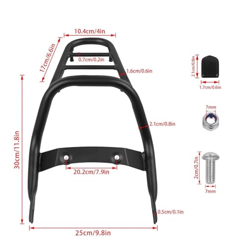 Porte-bagages arrière Monkey 125 support étagère de selle accessoire de moto Z125 2018-2023 - 4