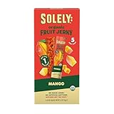 Solely - Organic Mango Fruit Jerky - 5 Individually Wrapped Fruit Strips - Fruit Leather Made from Dried Fruits - Healthy Snacks, Vegan - 0.8oz (23g)