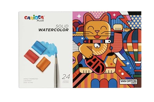 CARIOCA Solid Watercolors for Artistic Drawing, Easy to Mix, Bright Colors, High Coverage, Lightfast - Image 2