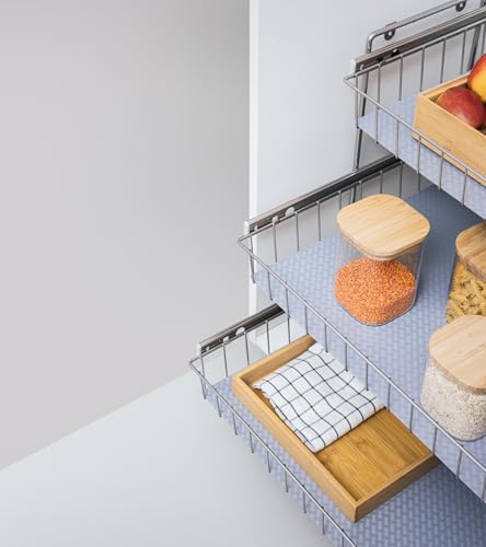 stauraum-shop Korb Kombisystem 450 mm, 3 etagig, Schrankauszug, Küche, Teleskop - 6