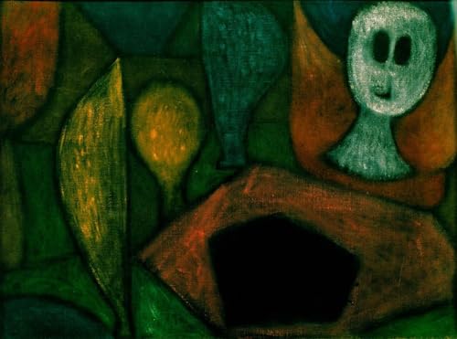Tableau l'ange de la mort Paul Klee | Toile murale 60x90cm pour remplacer un mur vide