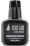 Extra Strong Eyelash Extension Glue - Stacy Lash 0.34 fl.oz / 10 ml / 0.5-1 Sec Drying time/Retention – 7 Weeks/Maximum Bonding Power/Professional Use Only Black Adhesive for Semi-Permanent Extensions