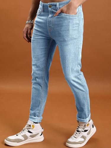 Image of Noble Monk Men Mid Rise Nobel Monk Regular Fit Denim Jeans | Jeans Pants