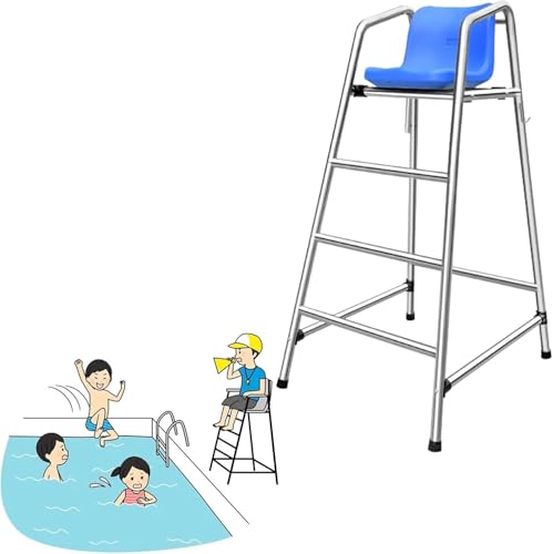 Silla de Observación para Piscina Acero Inoxidable 47/59/71" Altura Fija miniatura 1