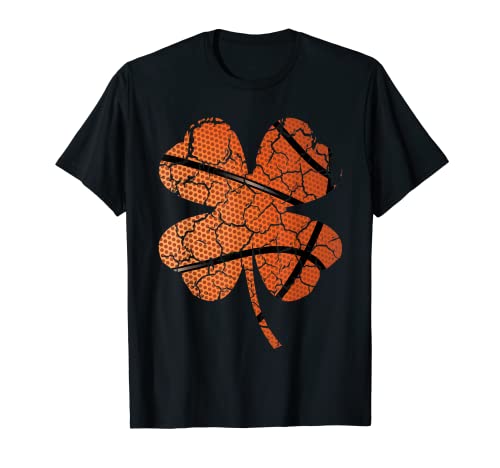 Trevo de basquetebol St Patricks fã de desportos de trevo t-shirt