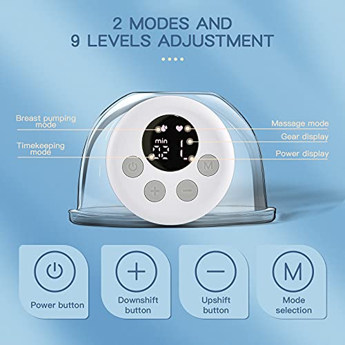 Extrator de Leite Materno Elétrico Portátil, LoveOfLive S12, Bomba de Extração Leite com Visor Lcd,