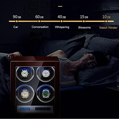 Estuche para Relojes Automáticos con Pantalla LCD y Motor Silencioso para 6 Piezas 6