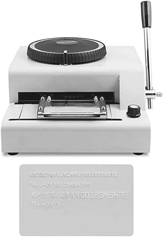 Amazon｜72 文字紙エンボス機 PVC カードエンボッサースタンピング