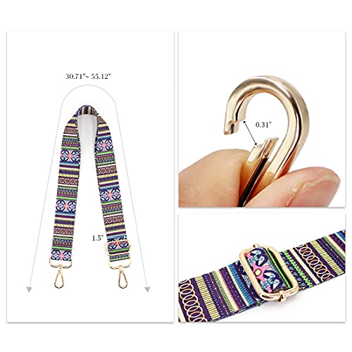 Image of TANOSII Wide Purse Strap Adjustable Replacement Shoulder Crossbody Strap Handbag Strap