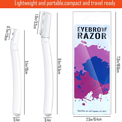 Augenbrauenrasierer, Augenbrauen Rasierklingen Shaper Gesichts Haar Entferner Trimmer Gesicht Rasierer Augenbrauen Rasier Dermaplaning Tool für Damen Gesichts und Karosserie, 3 Stück - Image 3