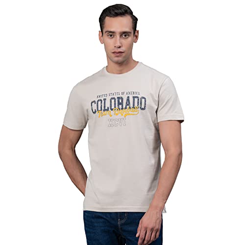 Image of Red Tape Printed Round Neck T-Shirt for Men | Premium Comfort | Versatile Everyday Essential