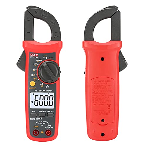 Uni-T Ut202A+ Digital Clamp Meter 6000 Counts Auto Range True Rms ;Backlight ; Ncv Multimeter #TOP6