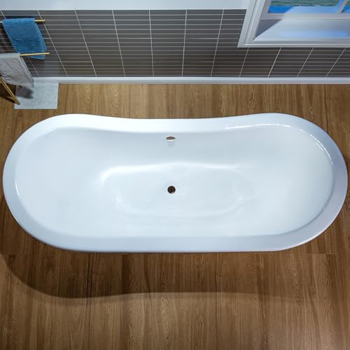 Woodbridge TC0272 72 Inch Enameled Cast Iron Double Slipper Clawfoot Bathtub thumb #11