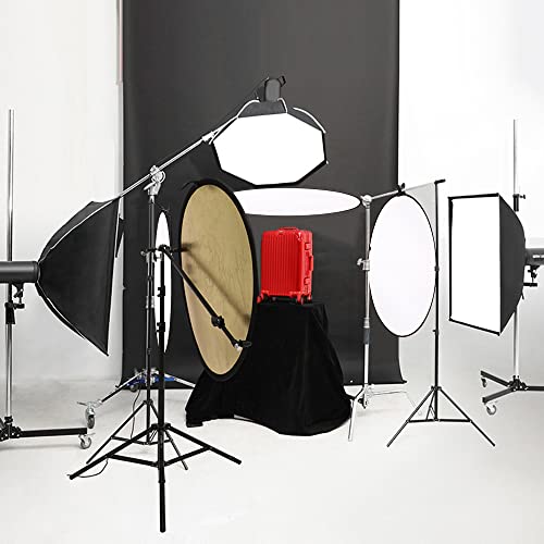 43 In/110Cm Light Reflector 7-In-1 Photography Lighting Reflector Collapsible Multi-Disc With Bag For Photo Studio Photography Outdoor Lighting, Translucent/Silver/Gold/White/Black/ Green/Blue #TOP4