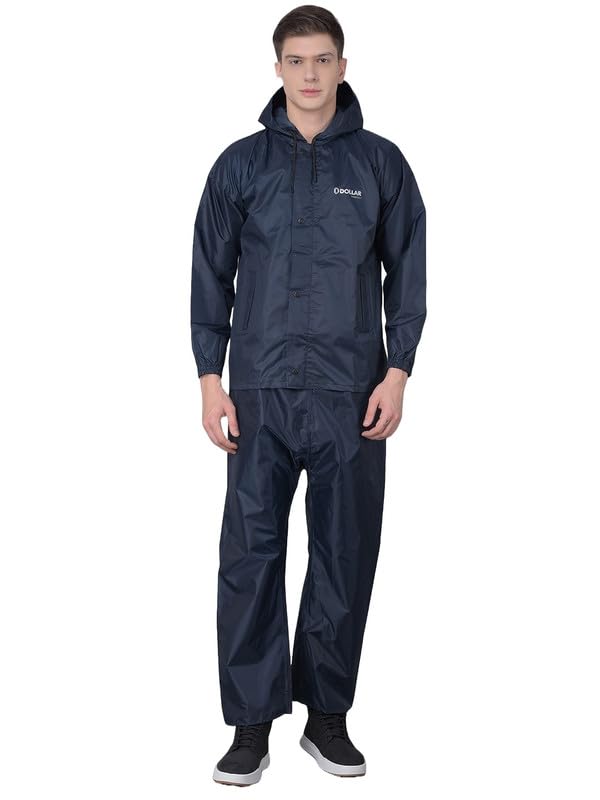 dollar Rainguard Men's PVC Full Sleeve Solid Raincoat Set with Adjustable Hood and Pocket-picture-38