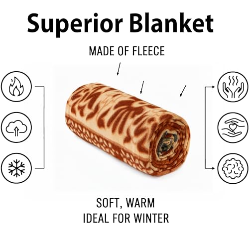 Image of CHANDRAVATI Stylish Polar Fleece Single Bed AC Fleece Wool Blanket - 58x88 Inch || Skin Friendly || (6)