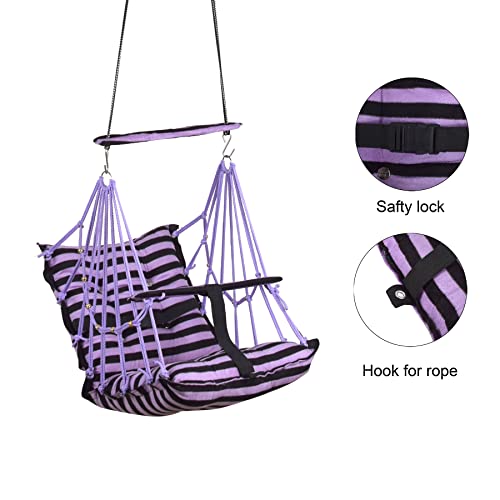 Image of Cotton Swing Chair for Kids Baby's Children Folding and Washable1-3 Years with Safety Belt /Home,Garden Jhula for Babies|Swing for Kids | Seat and Back Side 16x16 inch