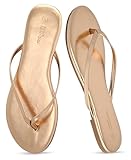 EMMA NEW YORK Summer Sandals Flip Flops for Women Vegan Leather Thong Trendy 2025 Dressy Cute Silver