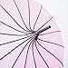 Stormeagle Pagoda Umbrella Rain Umbrella Parasol UV Protection Umbrella with Hook Handle, Pink