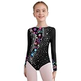 academique justaucorps patinage Le patchwork imprimé et les décorations en strass brillants apportent un effet tendance et accrocheur, permettant à votre fille de se démarquer dans la foule