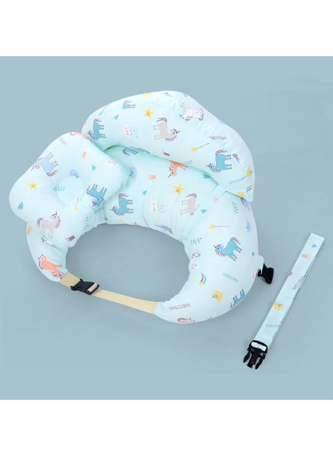 Multi-Functional Adjustable Breastfeeding Pillows Give Mom and Baby More Support, with Adjustable Waist Strap and Removable Cotton Cover