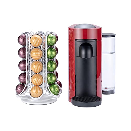 Flagship Vertuo Pod Holder Coffee Pod Stand For Nespresso Pod Storage With Elegant White(30+ Pods & 1 Box Capacity) #TOP7