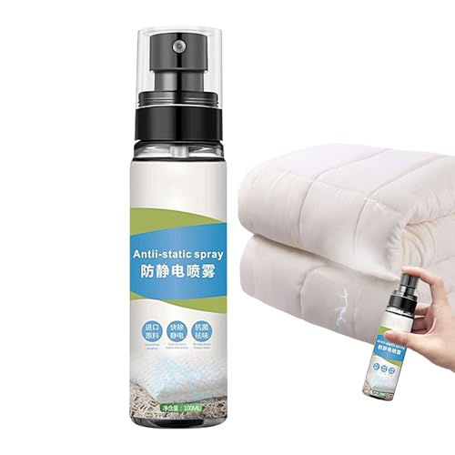 Spray de control estático - Spray estático Eliminador, Eliminador de adhesivo anti estático | Spray antiestático, removedor estático de tela, eliminador de adhesamiento estático inodoro, seguro para r
