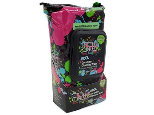 So Fresh So Clean Cool Cucumber Cleansing Wipes - 35 Thick Wipes