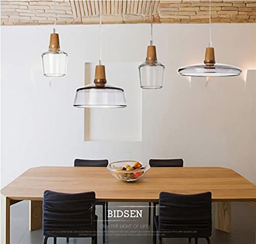 Lámparas colgantes de vidrio decorativas para isla de cocina 4
