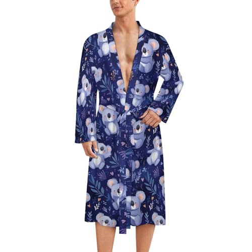 Peignoir de bain homme motif koala mignon, l'idée cadeau idéale