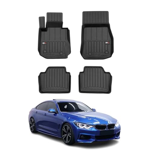 OMAC Premium Floor Mats for for BMW 4 Series F36 Gran Coupe 2015-2021 Black 4X