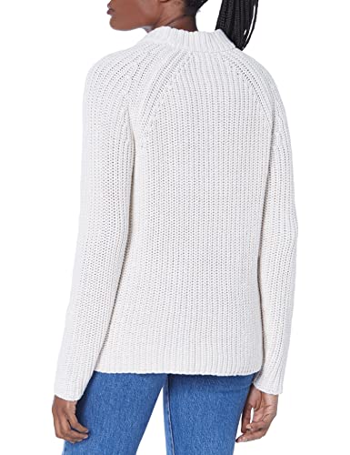 Goodthreads Women's Relaxed-Fit Cotton Shaker Stitch Mock Neck Sweater2