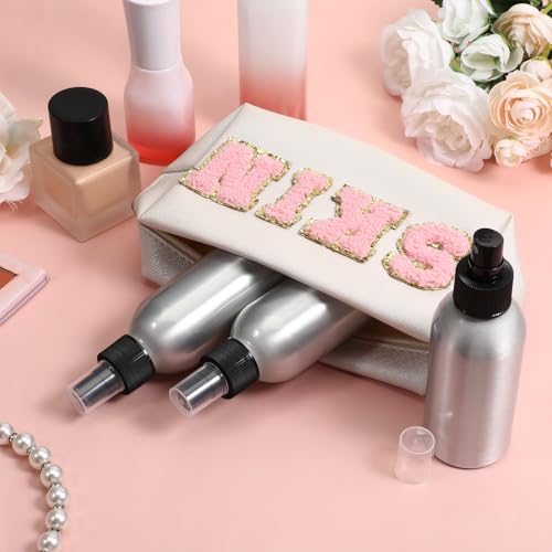 12 Pack Aluminum Spray Bottles 4 Oz Fine Mist Spray Bottles for Travel, Cosmetic, Perfume, Toner, Essential Oil Storage, Leak Proof Metal Small Refillable Bottle3