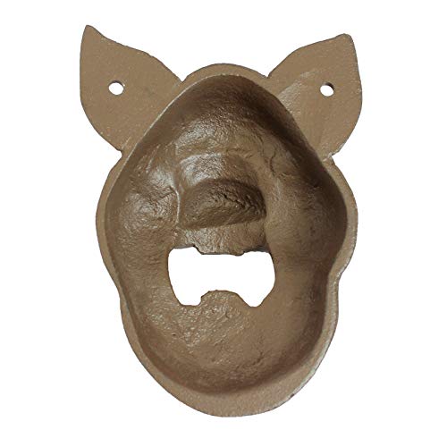 Amazon.co.jp: 彫刻の装飾 鉄豚の栓抜き 壁掛けホームバー