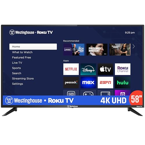 La mejor selección de samsung smart tv 58 pulgadas comprados en linea. 44 Westinghouse Televisor Inteligente de 58' Pulgadas Sin Bordes, Ultra Alta Definición 4K con HDR10, Búsqueda y Control por Voz, Dolby Audio, Aplicación Móvil - WR58UE4100