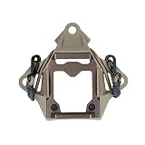 WLXW Leichte Modulare Bungee-Abdeckung Für Taktische Schnelle Helm, DREI Loch NVG Mount Shroud, Airsoft Paintball Jagd Helm Zubehör,Tan