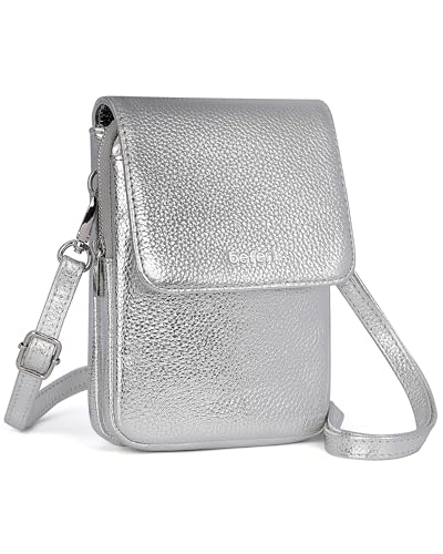 Image of befen Genuine Leather Crossbody Bags for Women, Cell Phone Cross body Purse Bag with RFID Blocking Card Slots