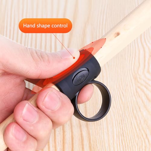 2lots antideslizantes para baquetas, anillos de control de silicona para práctica de batería, ergonómicos miniatura 2