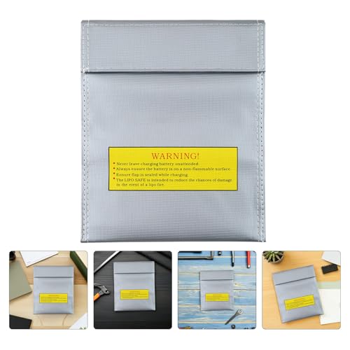 Bolsa protectora de batería ignífuga resistente con compartimentos pack de 2 7