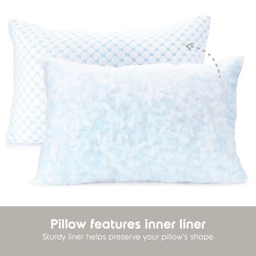 Image of Nestl Bedding Heat and Moisture Reducing Ice Silk and Gel Infused Memory Foam Pillow - Toddler - 2 Pack