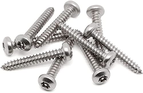 FarDeer Stainless Steel Button Head screws M4/M5/M6 security Sheet Metal Screws Torx Sheet Metal Screws Security Silver Screws Anti-Theft Tamper Proof. (M5*16mm * 50pcs) - Image 4