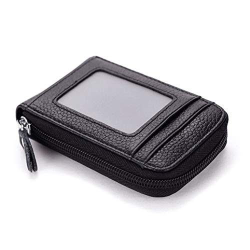 Unisex Credit Card Holders Portable Credit Card Case Business Card Holder Wallet(Black)