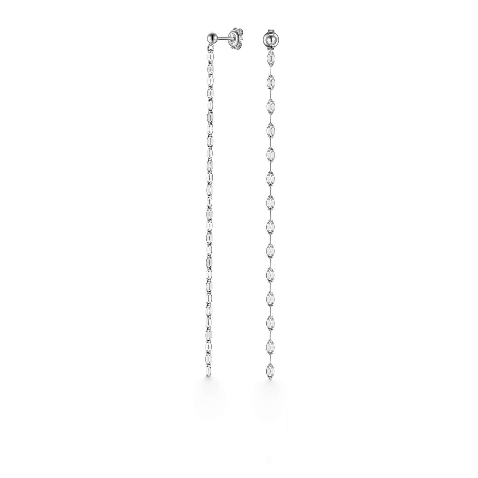 FAMIVES Long Chain Dangle Earrings Dainty Tassel Drop Linear Earrings Hypoallergenic Jewelry