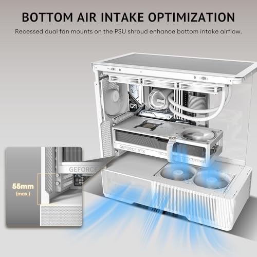 Image of Antec C6 Curve Air Mid-Tower ATX PC Case, 3 PWM Fans, White