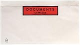 produit 100% recyclable Lot de 500 - Pochette A5 porte-documents adhésives transparente - Pochette d’Expédition autocollante pour petit colis 228 x 165 mm (A4 plié en 2) Pochette collante pour insertion des documents (500)