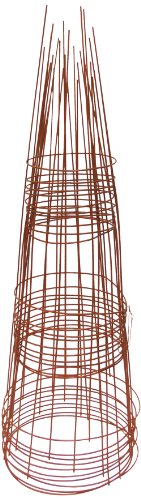 Glamos 720100 12-Inch by 33-Inch Plant Support, Orange, 10-Pack