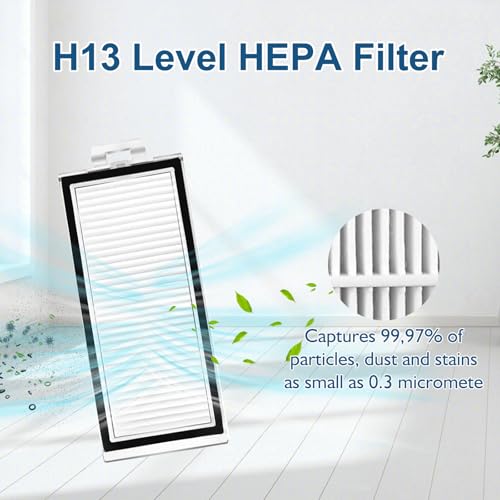 Image of Q5 Max+ Replacement Parts for Roborock Q5 Max+,Q5 DuoRoller+, Q8 Max+ /Q8 Max,Q5 Pro+ /Q5 Pro Vacuum Cleaner,1 set Main Brush,2 HEPA Filters,4 Side Brushes,4 Dust Bags